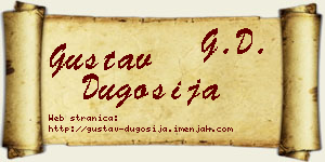 Gustav Dugošija vizit kartica